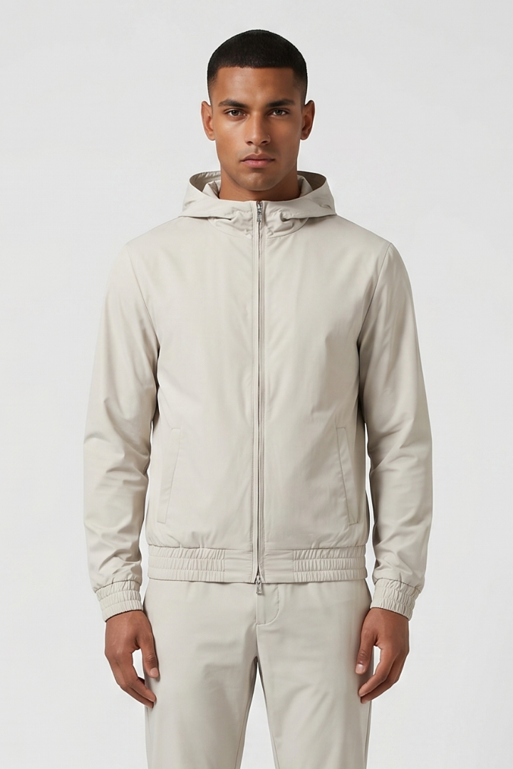 NOURÉ Cloud Grey Hooded Tech Suit
