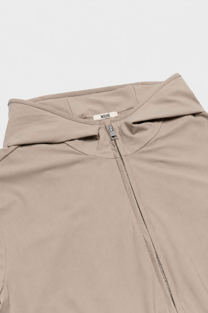 NOURÉ Light Beige Hooded Tech Suit