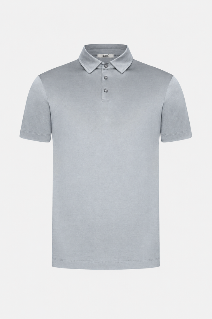 NOURÉ Mist Grey Polo Shirt