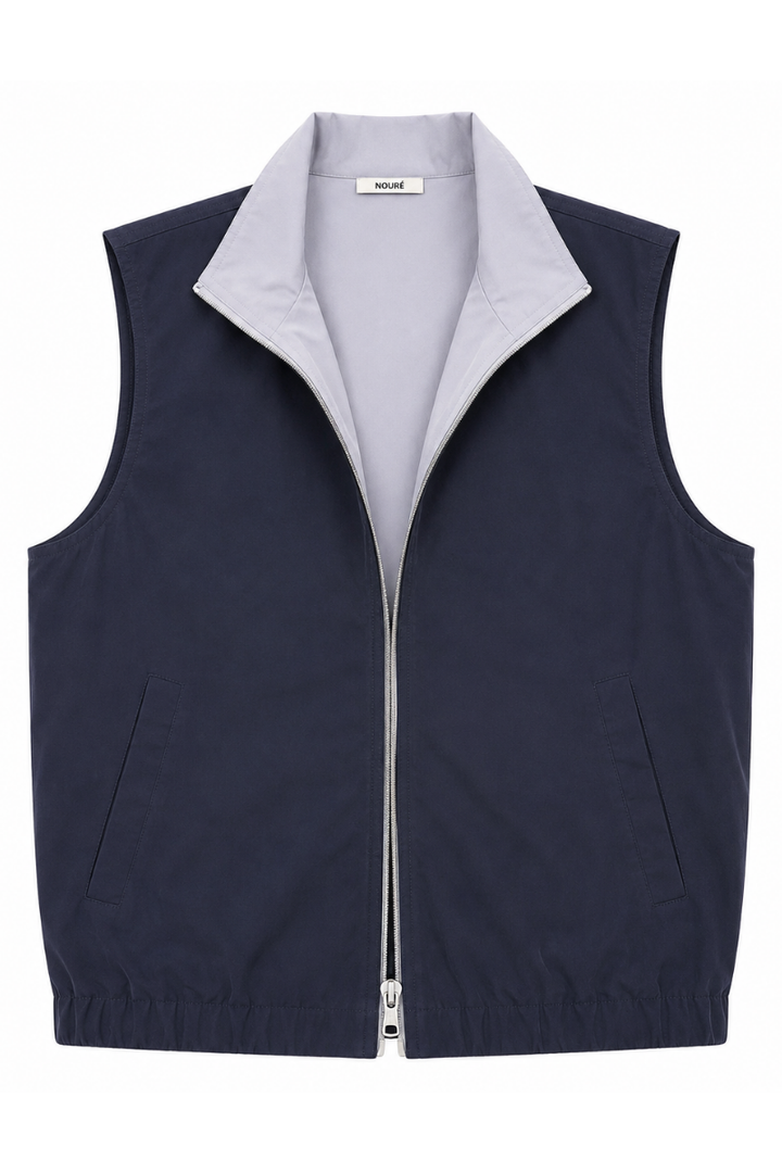NOURÉ Midnight Navy Reversible Gilet