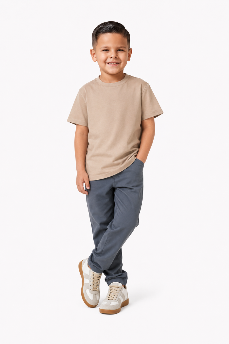 NOURÉ Sand Beige Mercerised Cotton T-Shirt