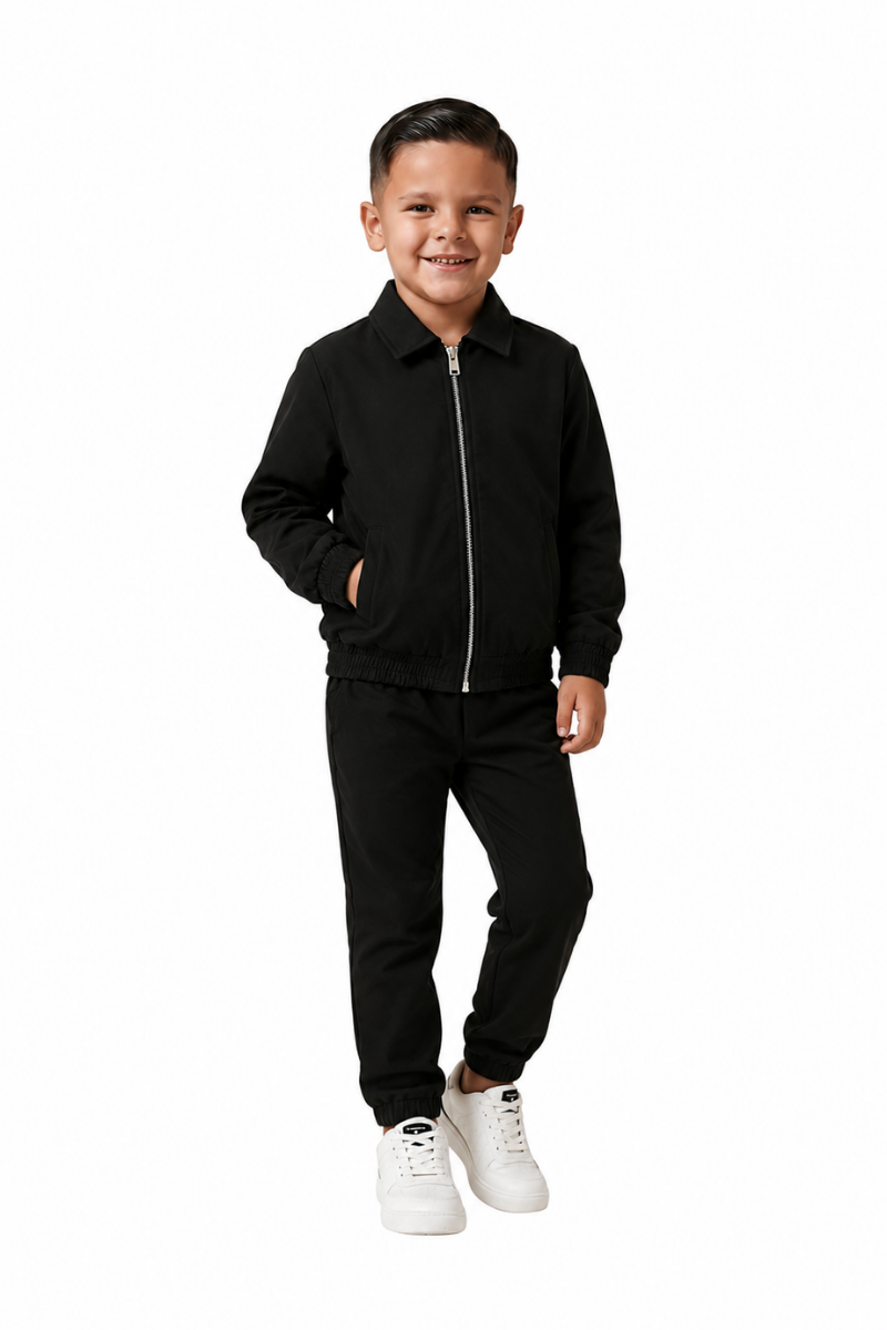 NOURÉ Kids Onyx Black Tech Suit