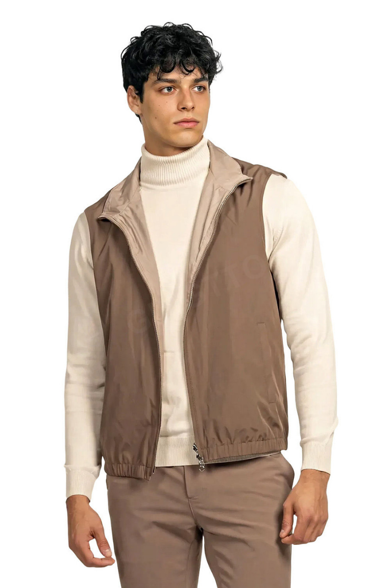 NOURÉ Khaki Reversible Gilet