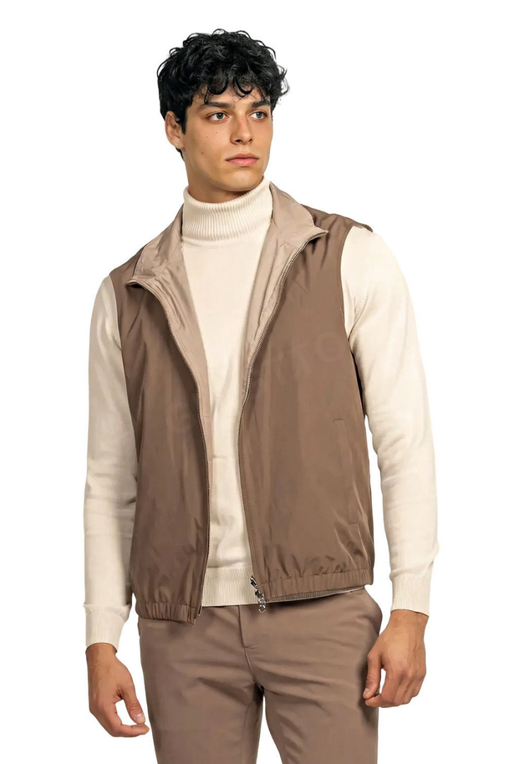 NOURÉ Khaki Reversible Gilet