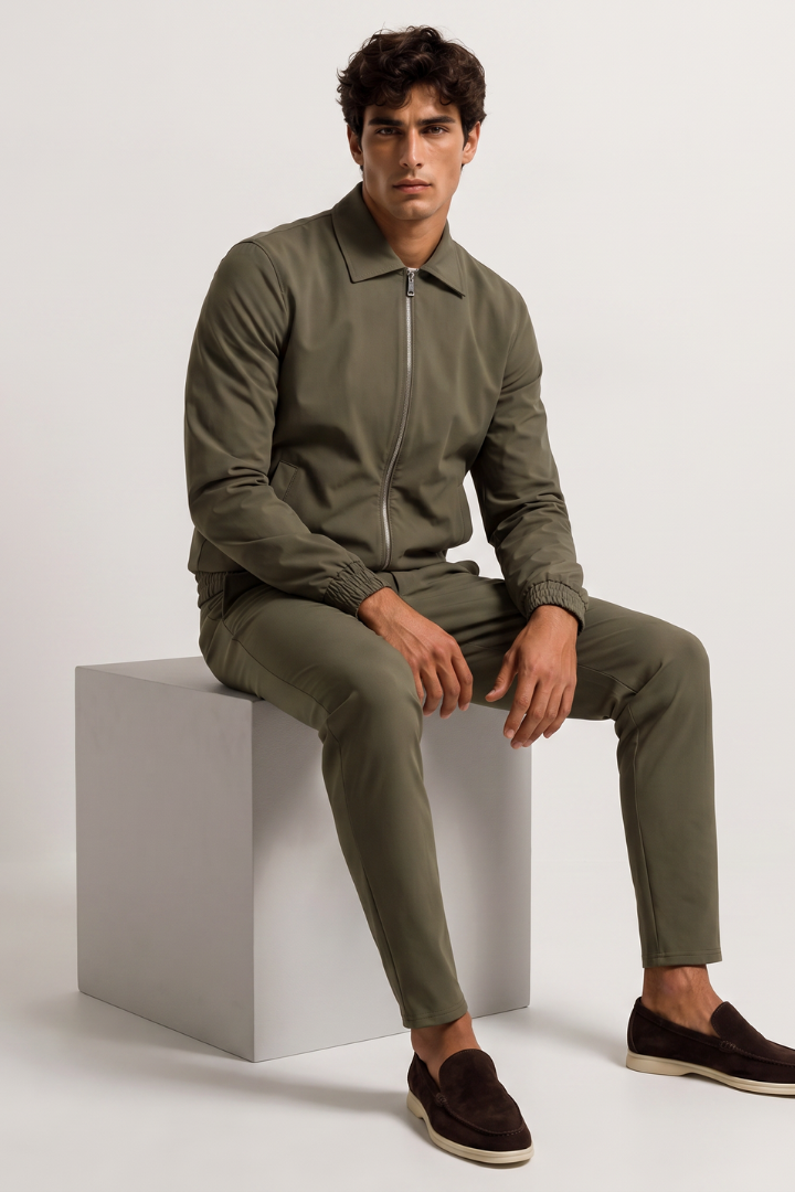 NOURÉ Dark Green Tech Suit
