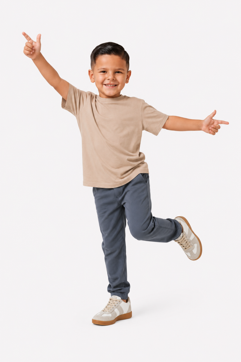 NOURÉ Sand Beige Mercerised Cotton T-Shirt
