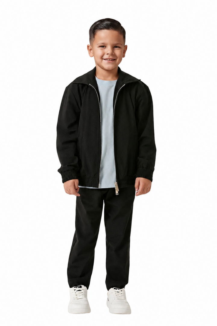 NOURÉ Kids Onyx Black Tech Suit