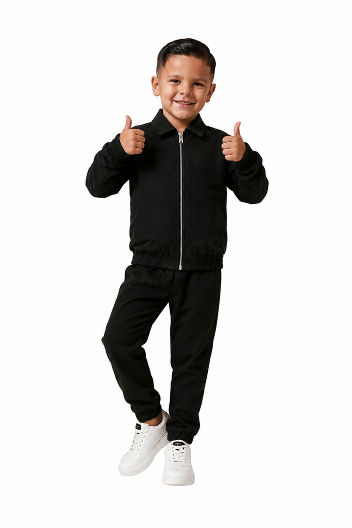 NOURÉ Kids Onyx Black Tech Suit