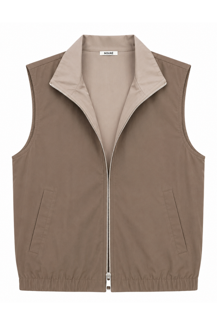 NOURÉ Khaki Reversible Gilet