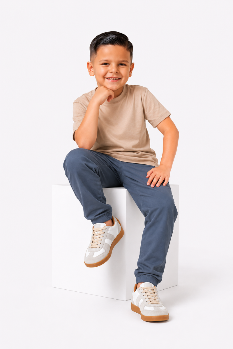 NOURÉ Sand Beige Mercerised Cotton T-Shirt