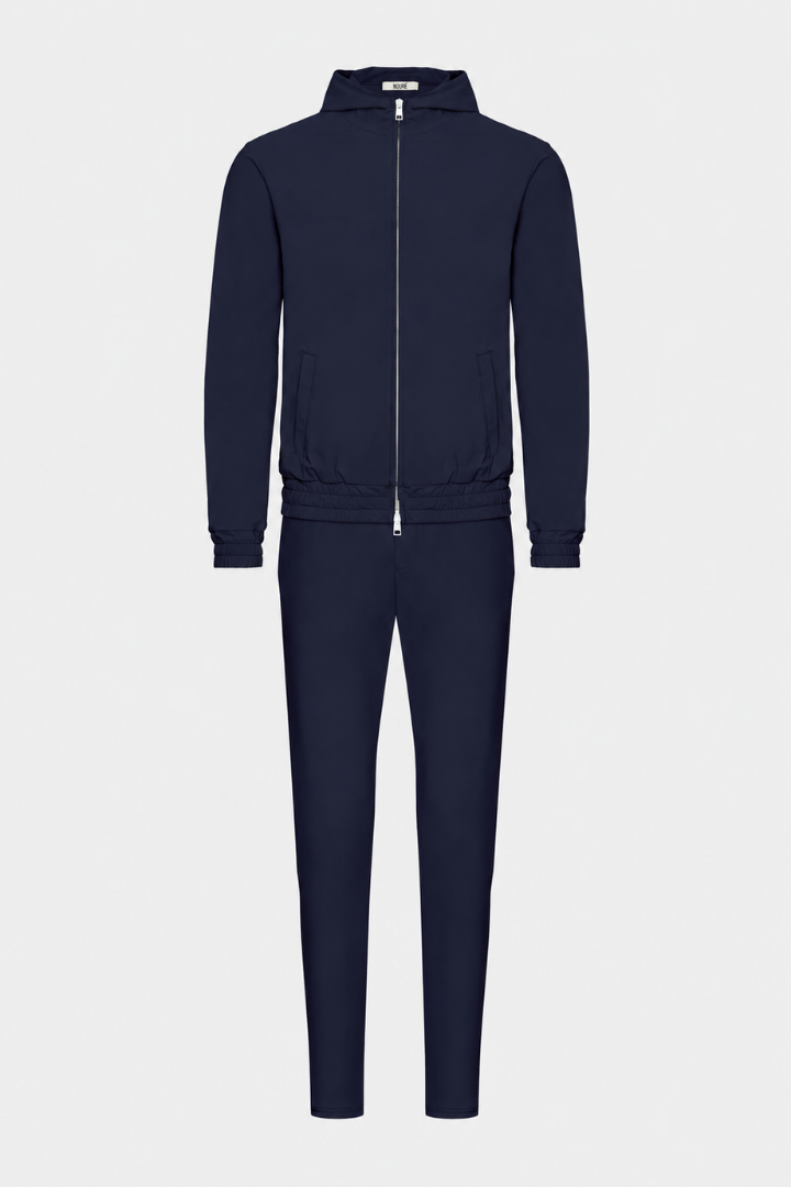 NOURÉ Midnight Blue Hooded Tech Suit