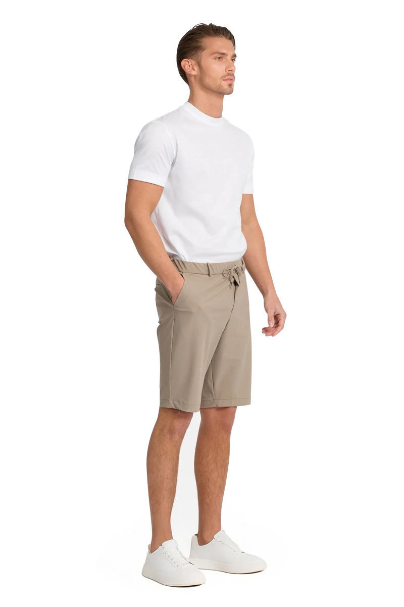 NOURÉ Light Beige Urban Tech Shorts
