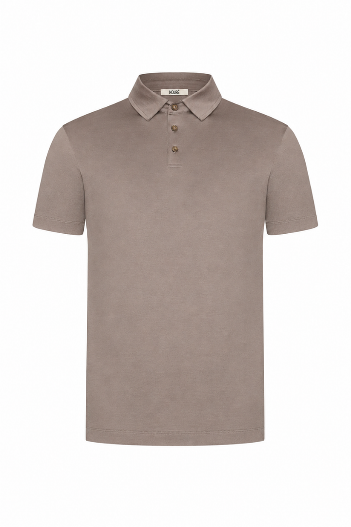 NOURÉ Desert Taupe Polo Shirt