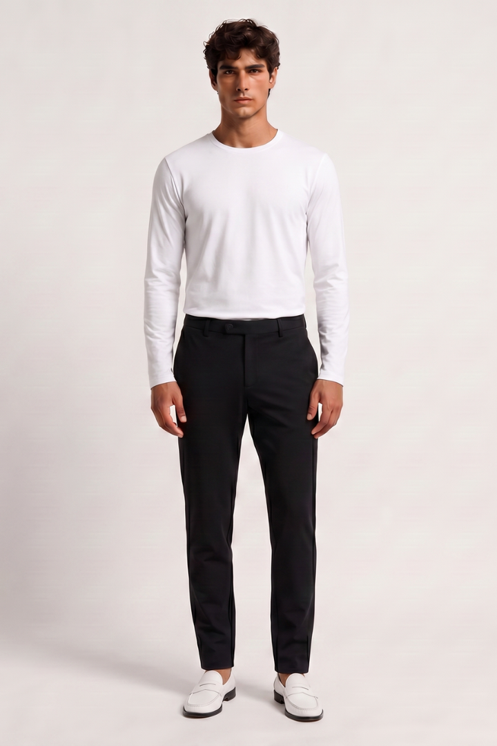 NOURÉ Pure White Longsleeve T-Shirt