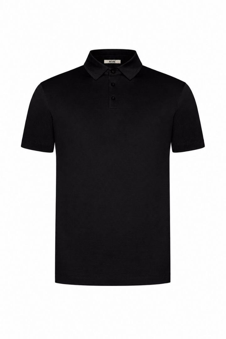 NOURÉ Onyx Black Polo Shirt