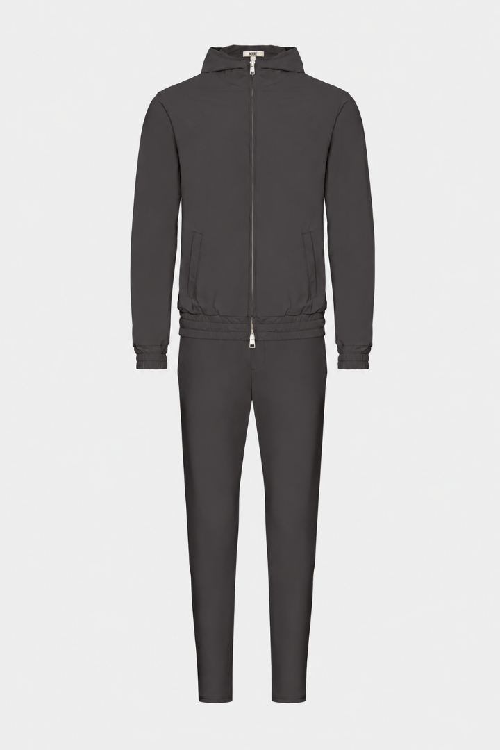 NOURÉ Slate Grey Hooded Tech Suit