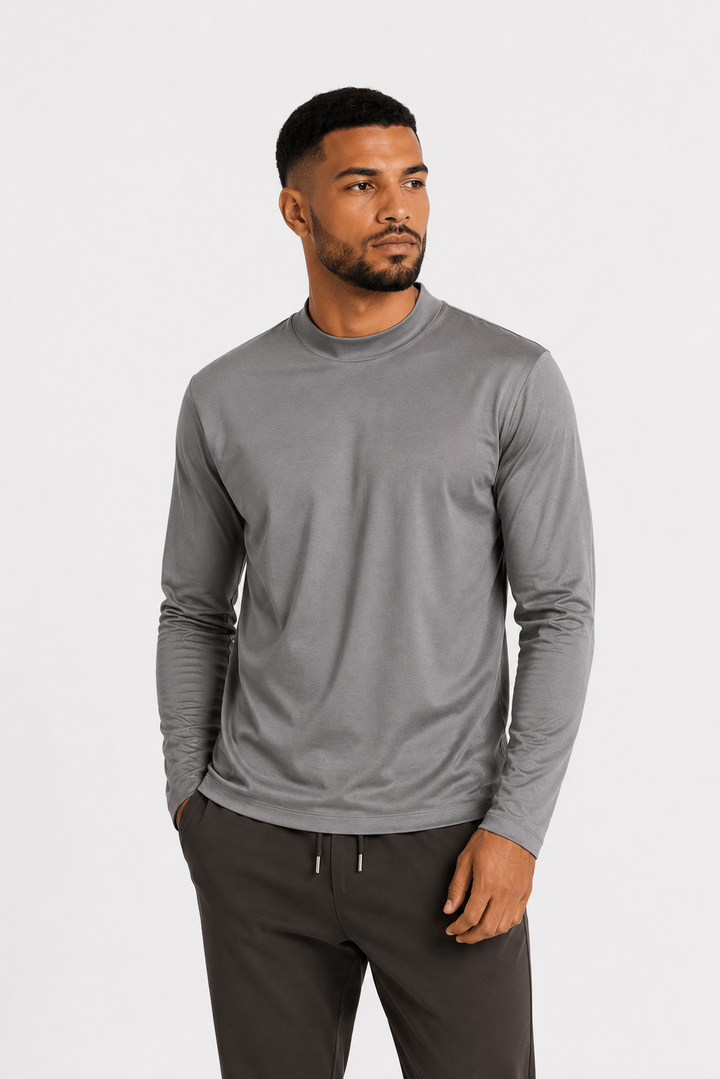 NOURÉ light grey Longsleeve T-Shirt