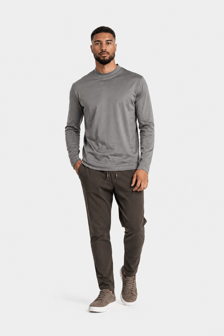 NOURÉ light grey Longsleeve T-Shirt