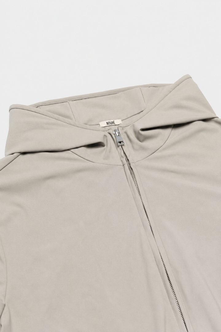 NOURÉ Cloud Grey Hooded Tech Suit