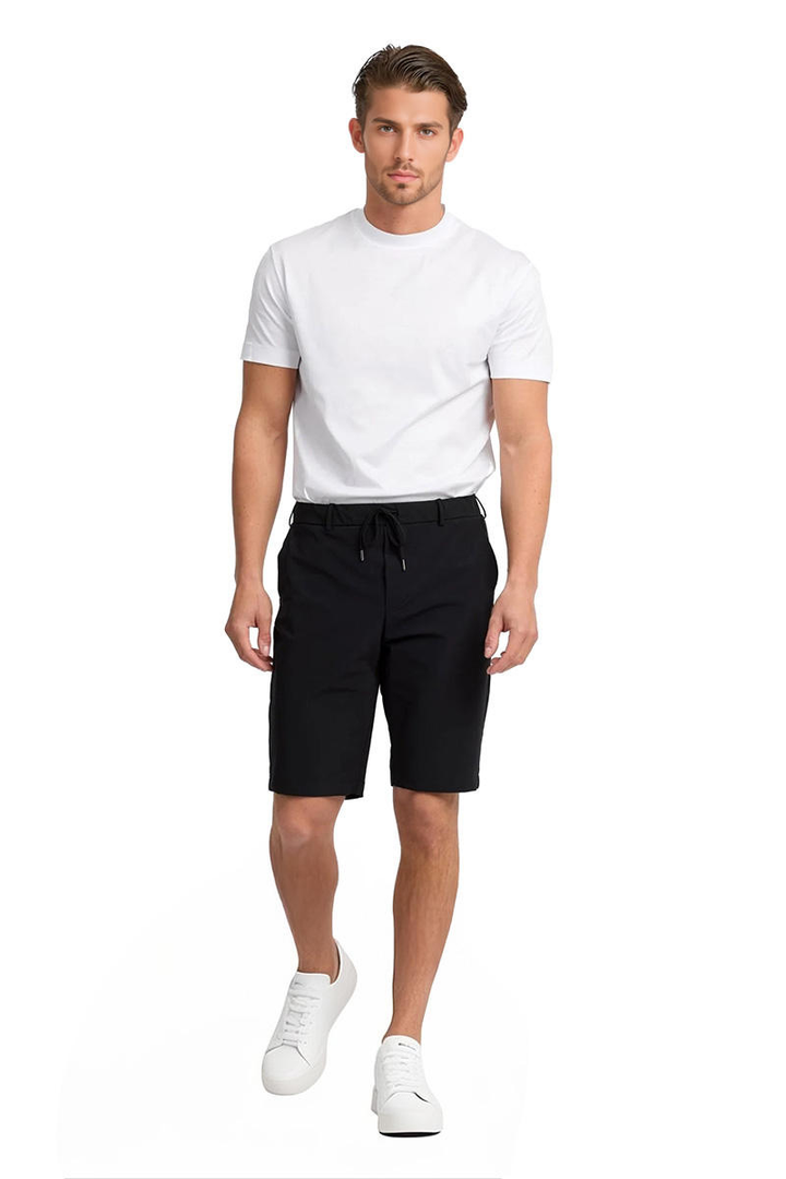 NOURÉ Onyx Black Urban Tech Shorts