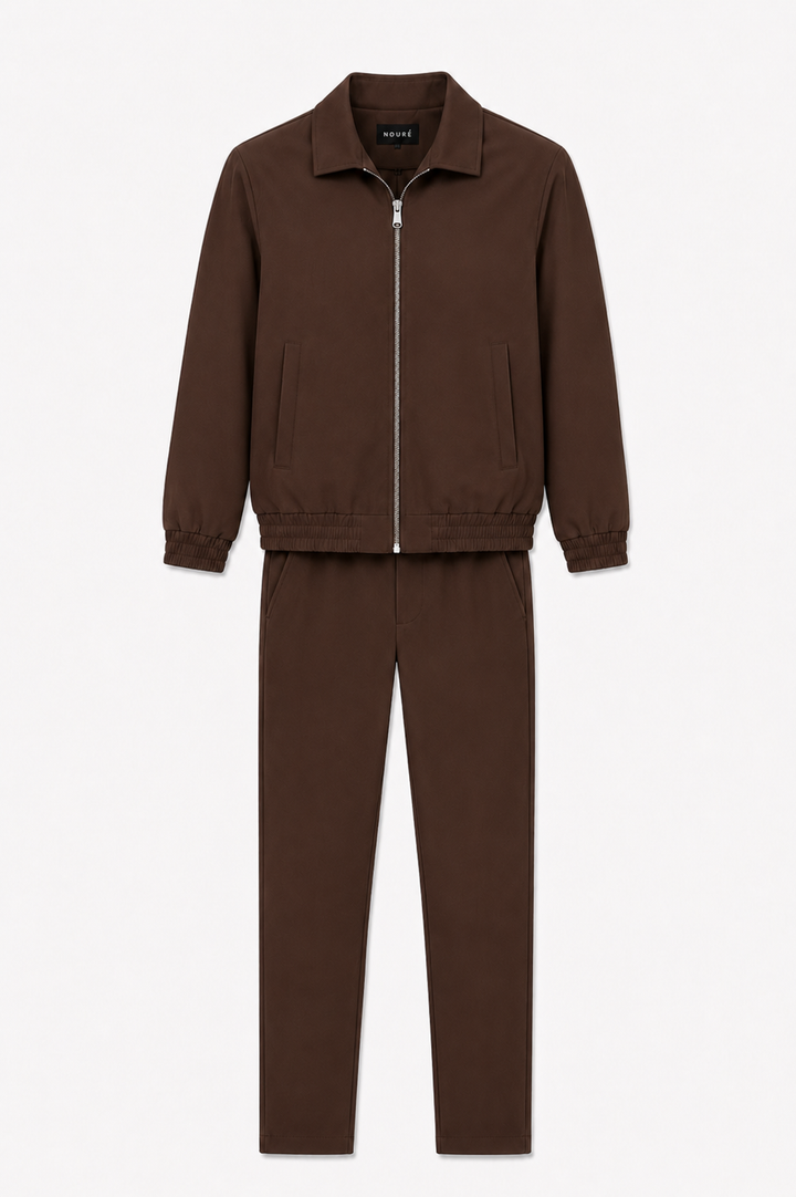 NOURÉ Kids Espresso Brown Tech Suit