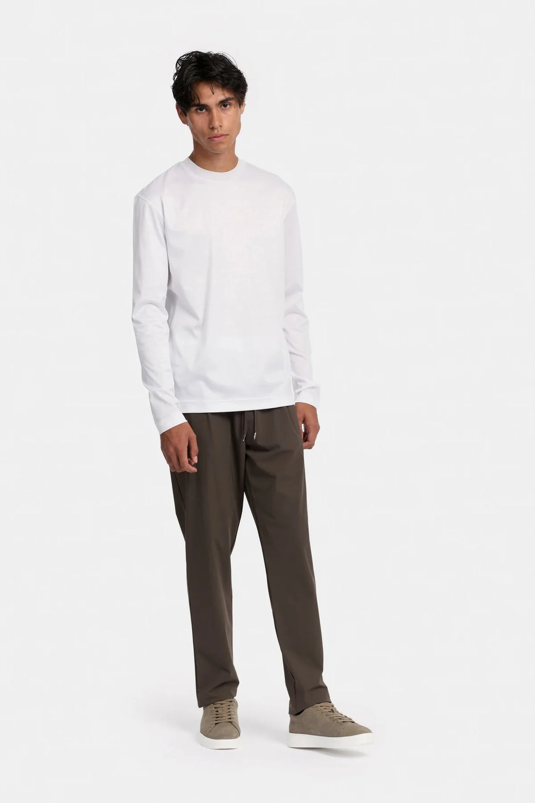 NOURÉ Pure White Longsleeve T-Shirt