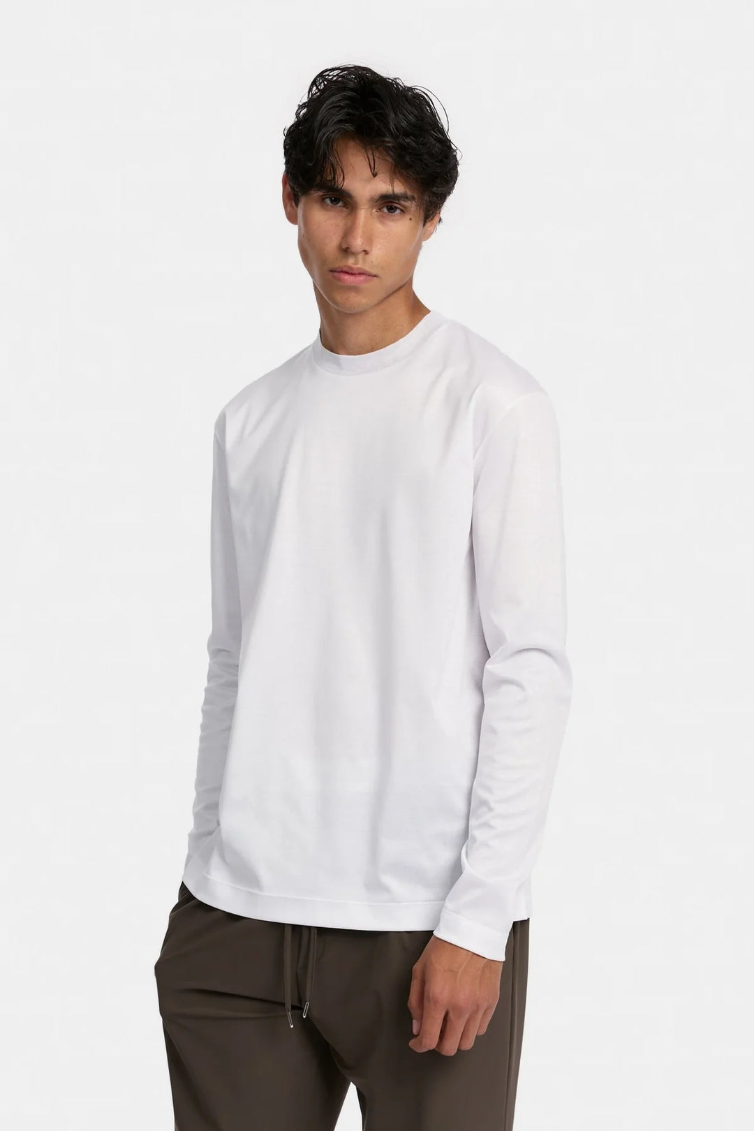 NOURÉ Pure White Longsleeve T-Shirt