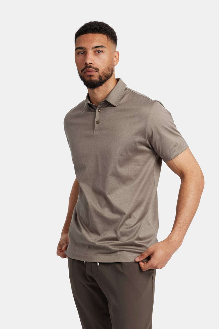 NOURÉ Desert Taupe Polo Shirt