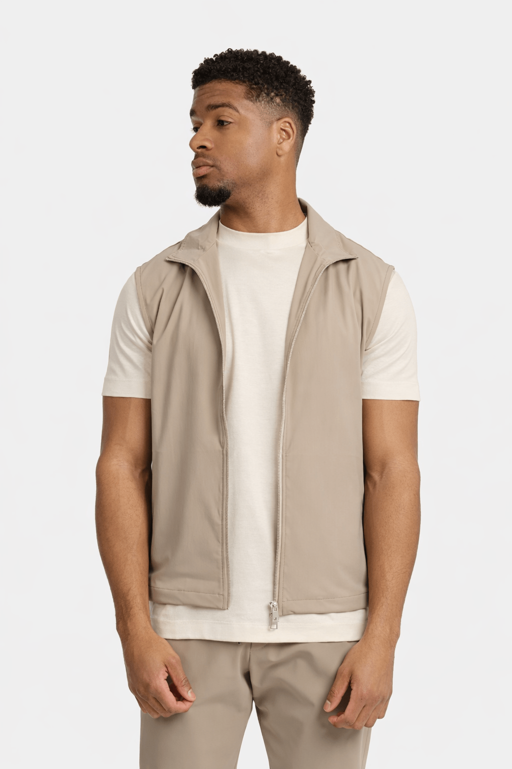 NOURÉ Light Beige Tech Gilet