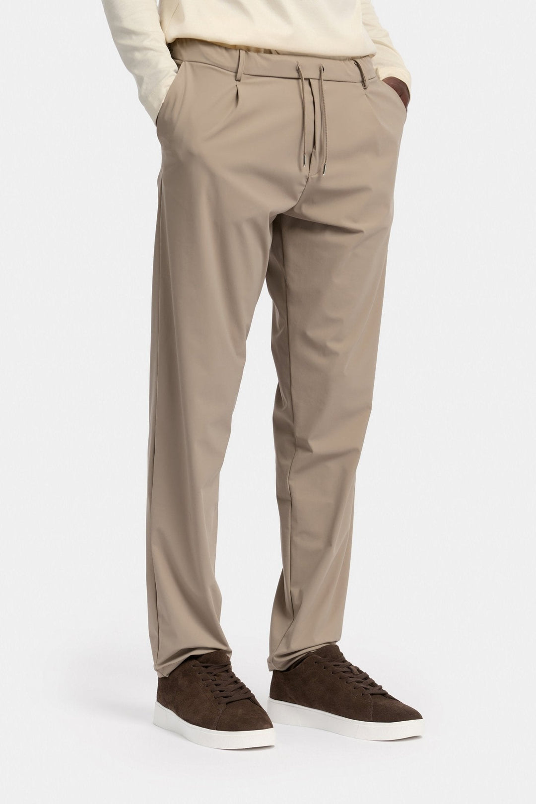 NOURÉ Light Beige Urban Tech Pants