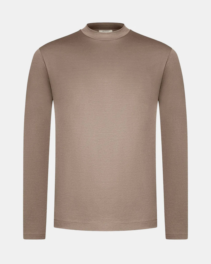 NOURÉ Taupe Brown Longsleeve T-Shirt