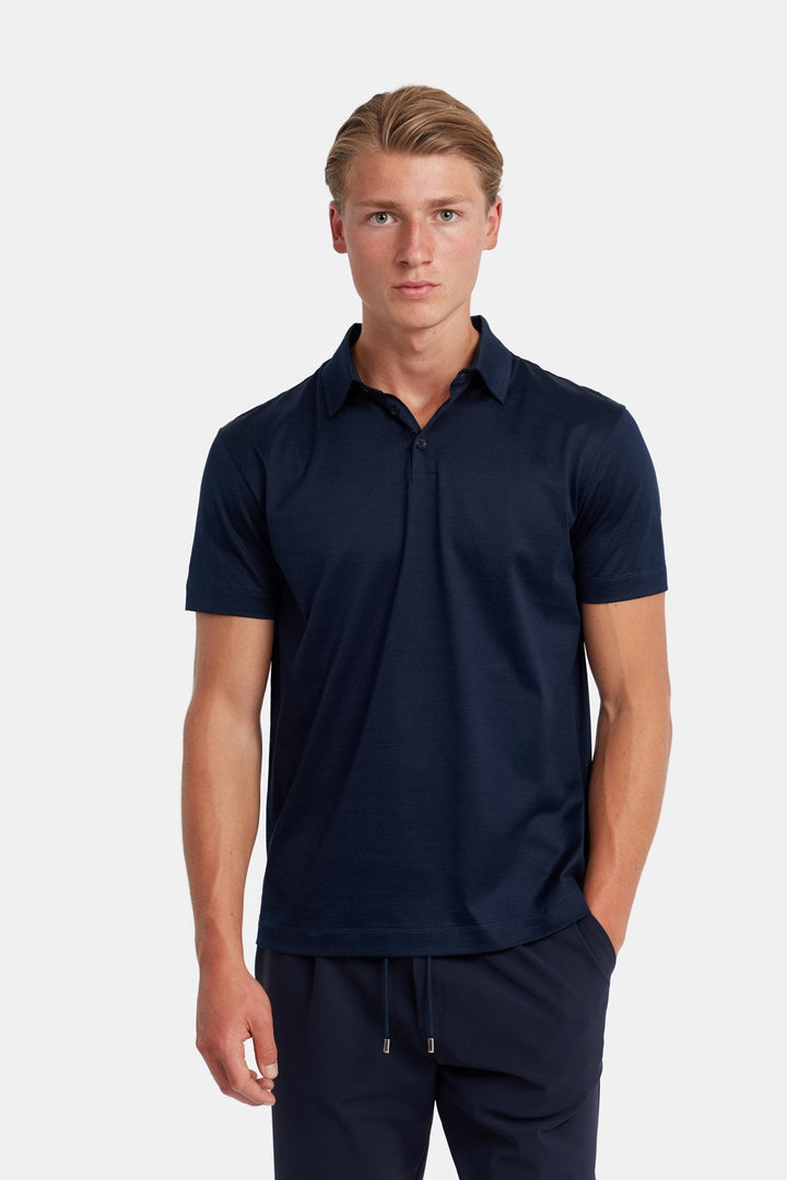 NOURÉ Midnight Blue Polo Shirt