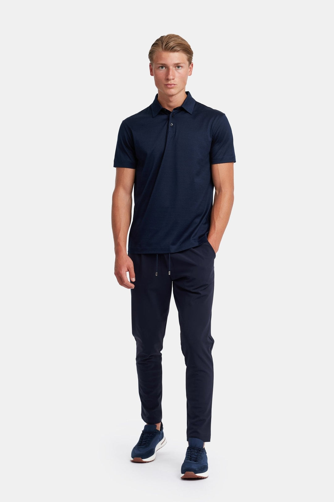 NOURÉ Midnight Blue Polo Shirt