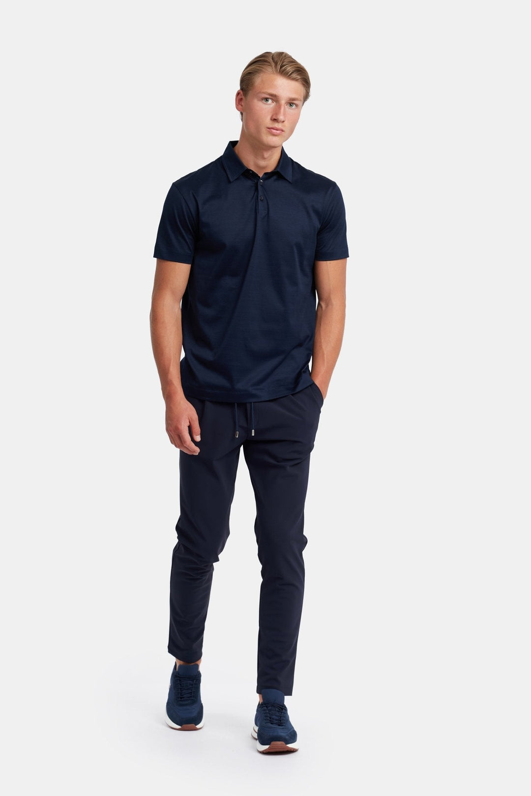 NOURÉ Midnight Blue Polo Shirt