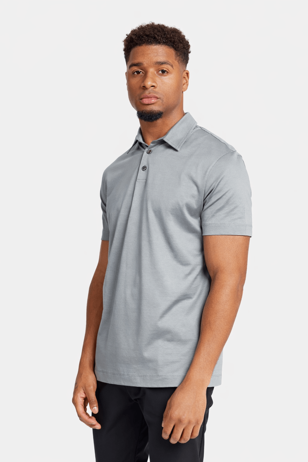 NOURÉ Mist Grey Polo Shirt
