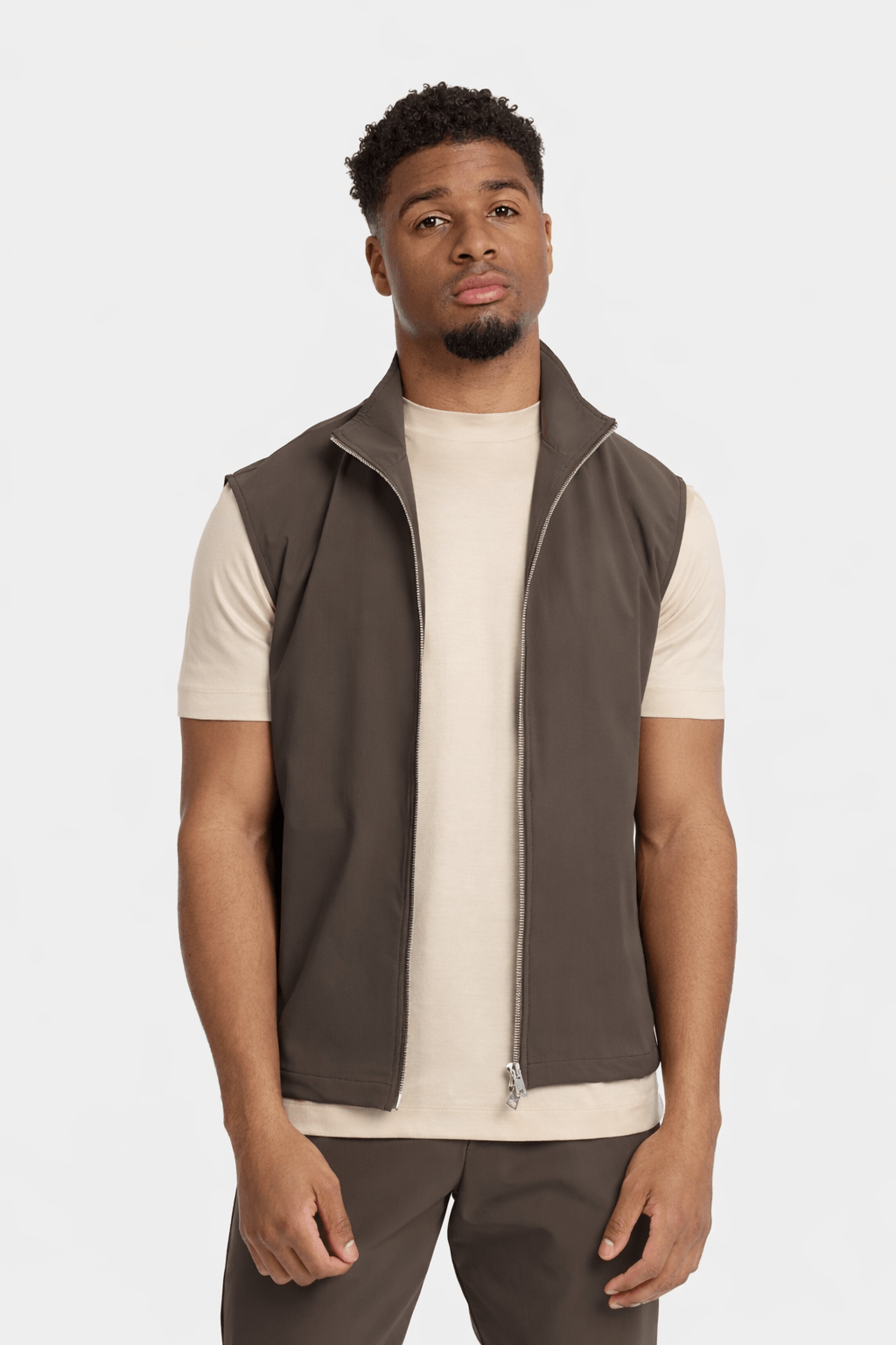 NOURÉ Mocha Brown Tech Gilet