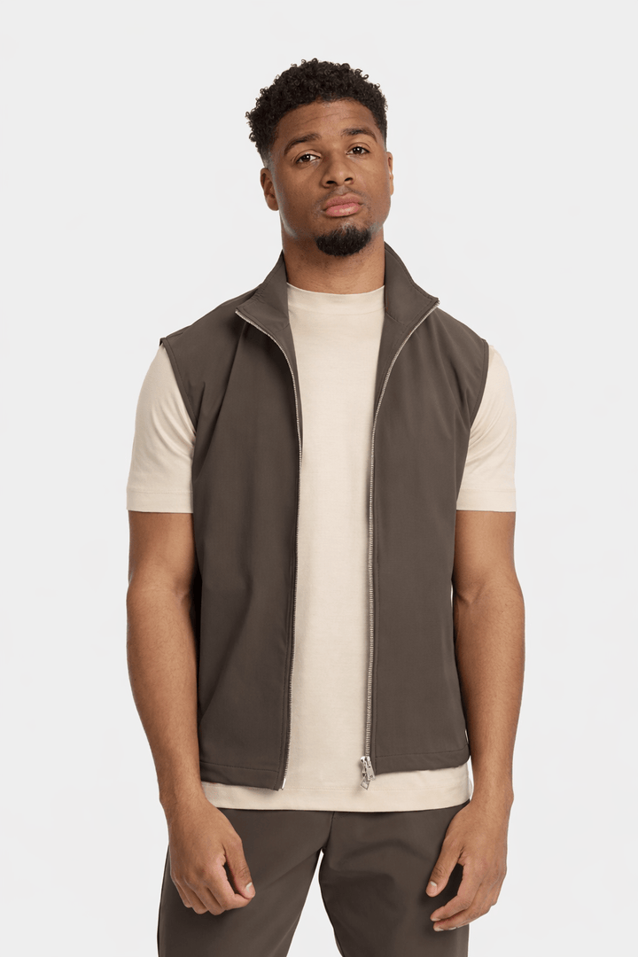 NOURÉ Mocha Brown Tech Gilet