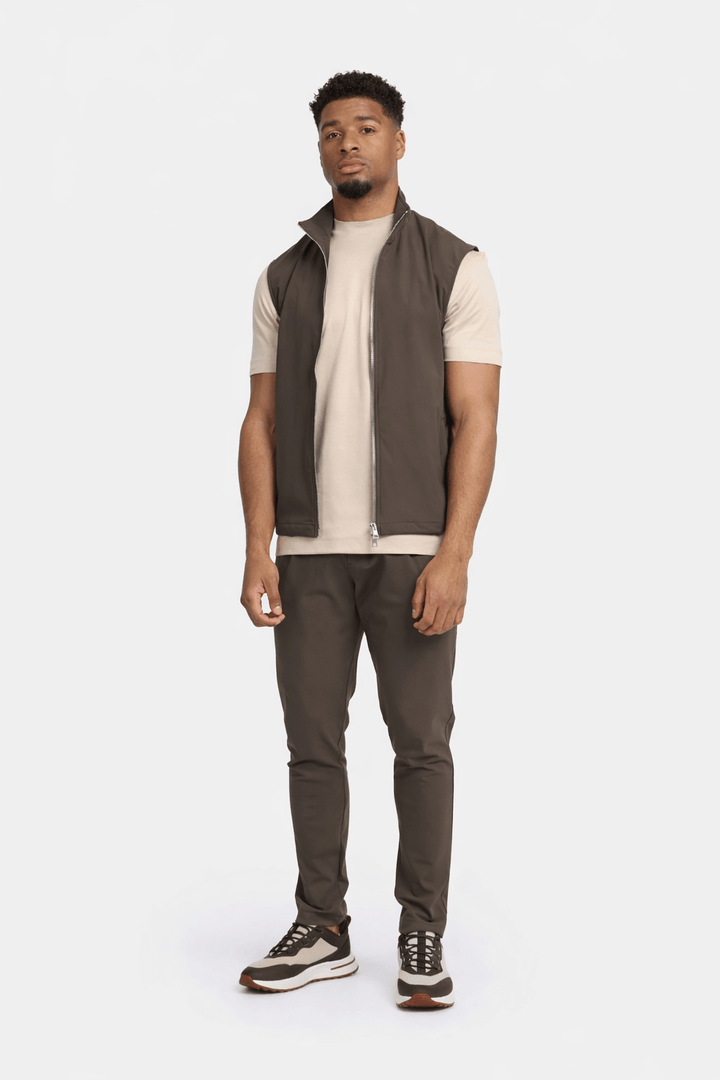 NOURÉ Mocha Brown Tech Gilet