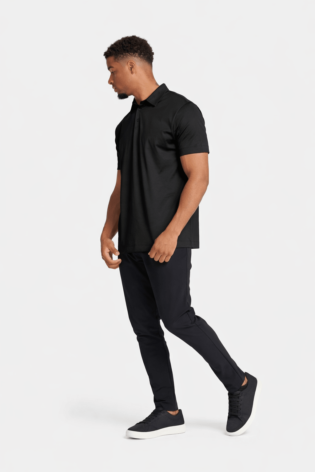 NOURÉ Onyx Black Polo Shirt