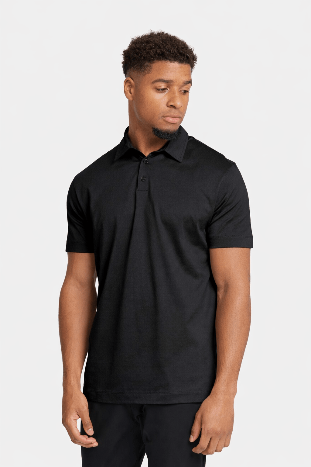 NOURÉ Onyx Black Polo Shirt