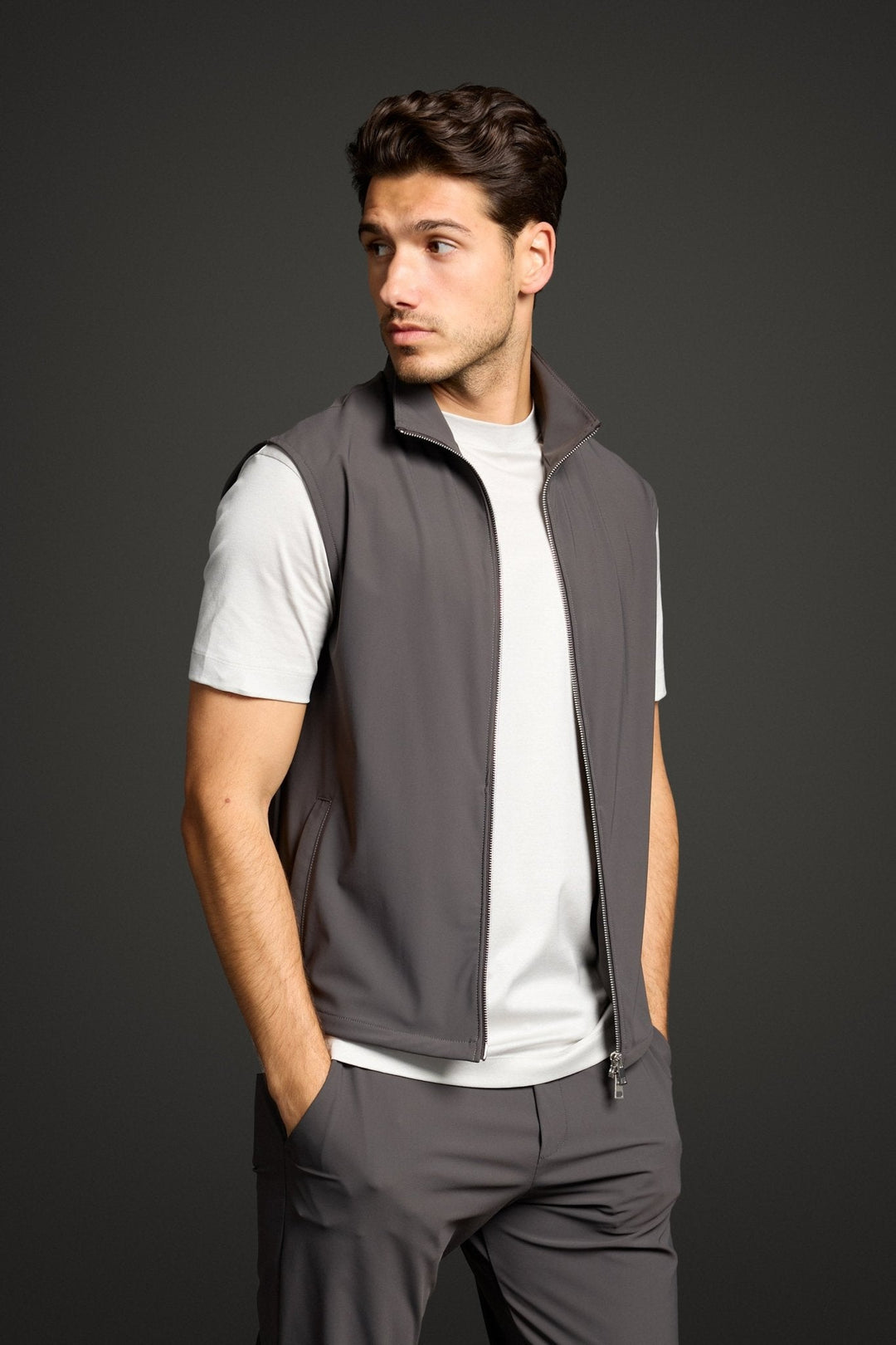 NOURÉ Slate Grey Tech Gilet