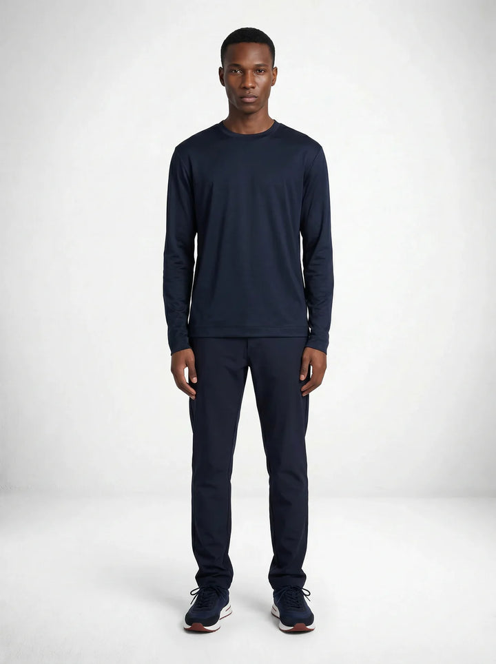 NOURÉ navy blue Longsleeve T-Shirt